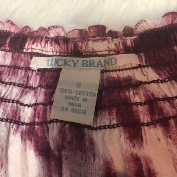 Lucky Brand Off Shoulder TieDye Blouse - Picture 3 of 6